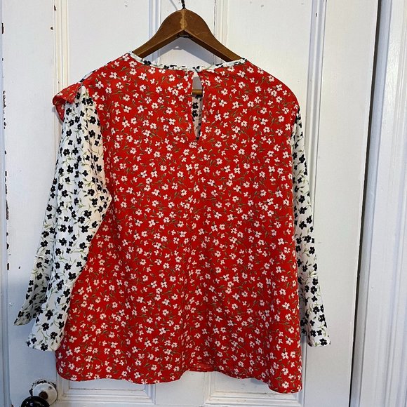 Influence Mix And Match Floral Ruffle Top - Picture 3 of 6